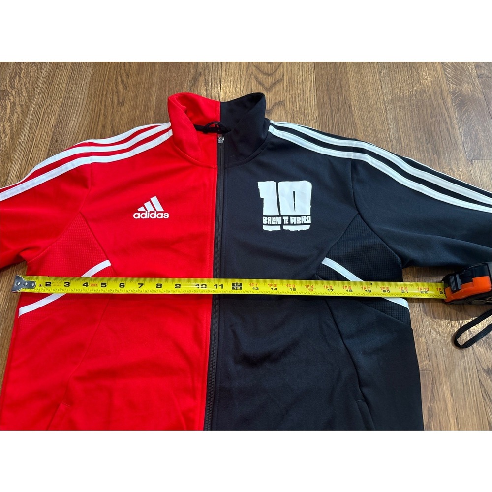 Adidas Jacket Mens Red Black Messi Aeroready Track Full Zip Balon Te Adro-Large - Picture 4 of 11